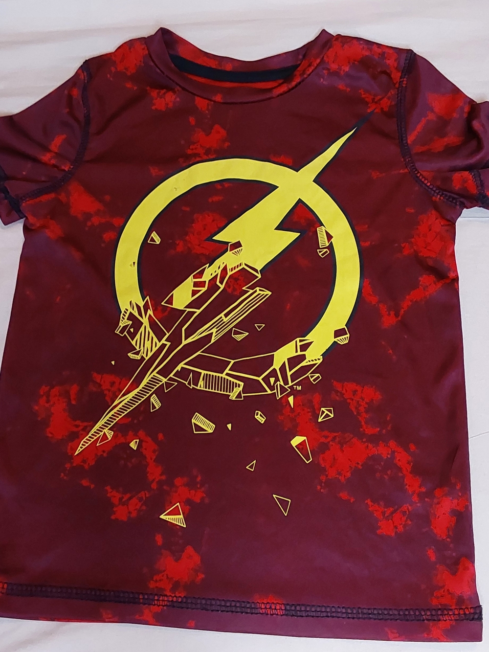 Jumping Beans The Flash Logo Maroon & Red Short-Sleeve Graphic Tee 4T
